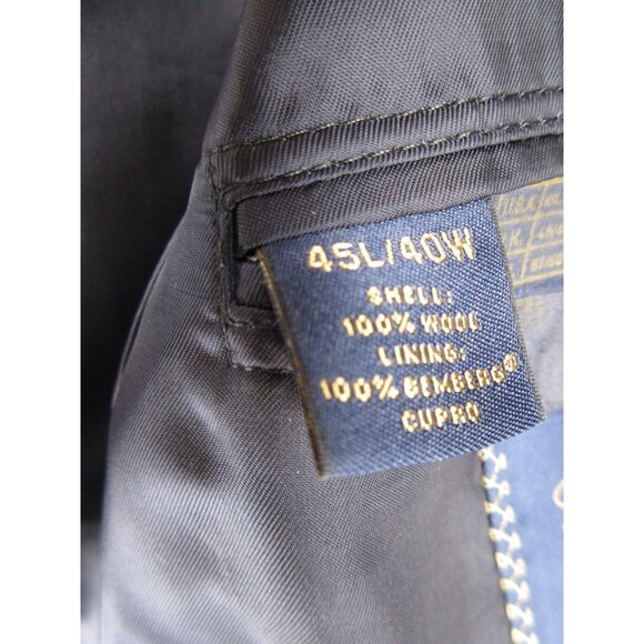 Brooks Brothers Suit 45 L Estrato Madison 1818 Wool Blazer Pants 38X31 - Picture 12 of 16